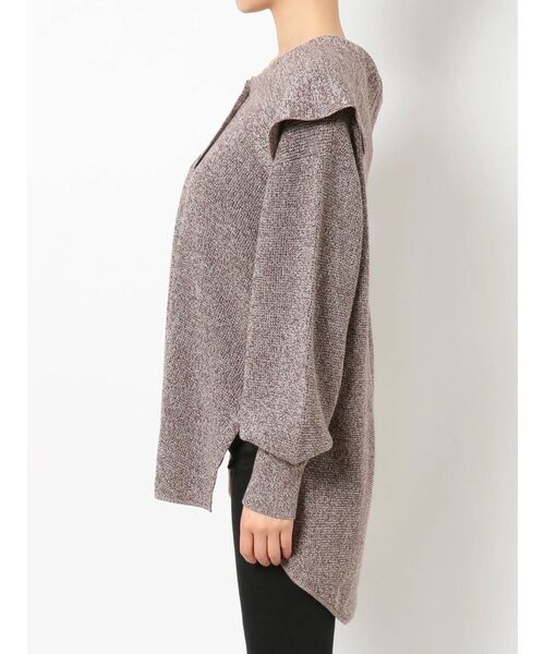 MURUA（ムルーア）の「ビッグカラールーズニット（ニット/セーター・レディース・ブラウン/イエロー・FREE）」の19枚目の写真