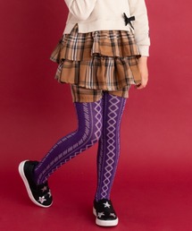 チェックギャザーペプラム ショートパンツ