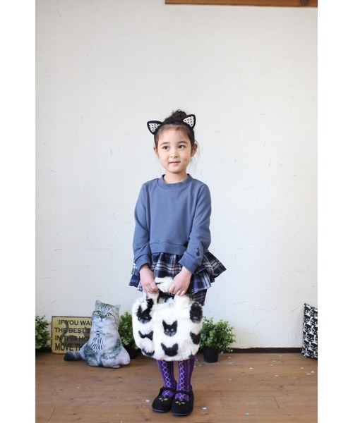 nino(ニノ)の「チェックギャザーペプラム ショートパンツ(その他パンツ・キッズ・ベージュ/ネイビー・140cm/150cm/130cm)」の21枚目の写真