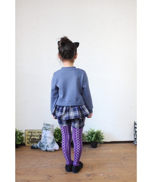 nino(ニノ)の「チェックギャザーペプラム ショートパンツ(その他パンツ・キッズ・ベージュ/ネイビー・140cm/150cm/130cm)」の20枚目の写真