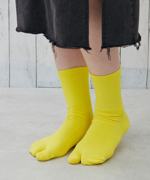「kakko」（カッコ）の「レディース カラー足袋ソックス クルー丈（ソックス/靴下・レディース・H/I/J/K/D/E/F/G/B/C/A・FREE）」の3枚目の写真