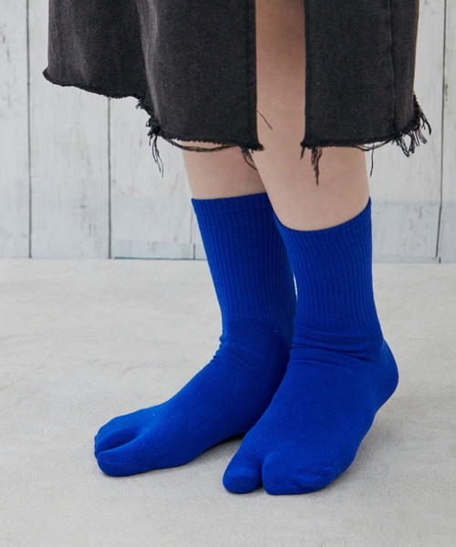 「kakko」（カッコ）の「レディース カラー足袋ソックス クルー丈（ソックス/靴下・レディース・H/I/J/K/D/E/F/G/B/C/A・FREE）」の5枚目の写真