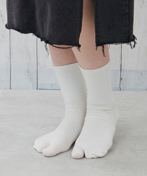 「kakko」（カッコ）の「レディース カラー足袋ソックス クルー丈（ソックス/靴下・レディース・H/I/J/K/D/E/F/G/B/C/A・FREE）」の10枚目の写真