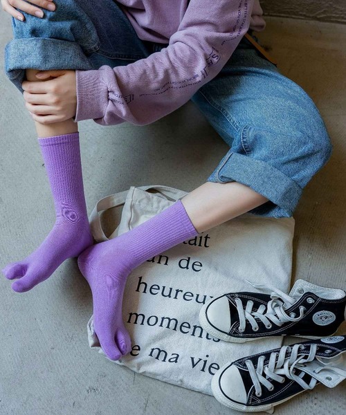 「kakko」（カッコ）の「レディース カラー足袋ソックス クルー丈（ソックス/靴下・レディース・H/I/J/K/D/E/F/G/B/C/A・FREE）」の14枚目の写真