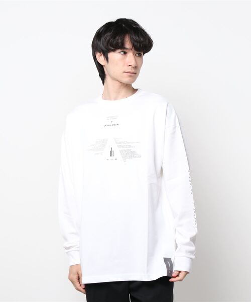 A4A(エーフォーエー)の「A4A(エーフォーエー) TRIANGLE LONG SLEEVE Tシャツ(Tシャツ/カットソー・メンズ・ブラック/ホワイト・FREE)」の1枚目の写真