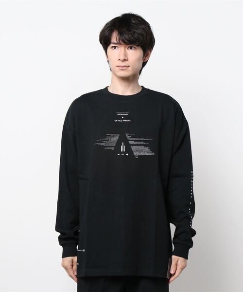 A4A(エーフォーエー)の「A4A(エーフォーエー) TRIANGLE LONG SLEEVE Tシャツ(Tシャツ/カットソー・メンズ・ブラック/ホワイト・FREE)」の2枚目の写真