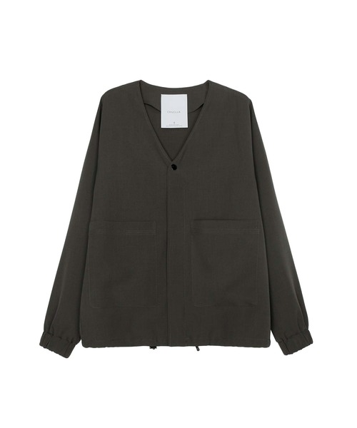 chuclla（チュクラ）の「【chuclla】Set-up collarless blouson chw21a048（ブルゾン・レディース・ブラック/モカ・S/L/M）」の21枚目の写真