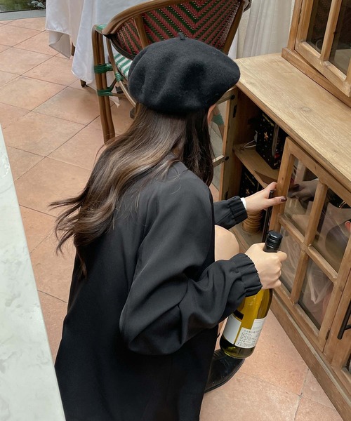 chuclla（チュクラ）の「【chuclla】Set-up collarless blouson chw21a048（ブルゾン・レディース・ブラック/モカ・S/L/M）」の14枚目の写真