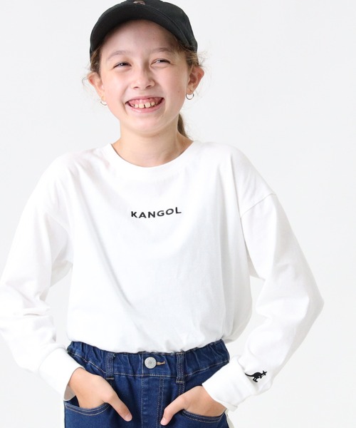 KANGOL KIDS(カンゴールキッズ)の「【KANGOL】ロングテールロンT(Tシャツ/カットソー・キッズ・ホワイト/ブラック・140/105/155/120/130)」の4枚目の写真