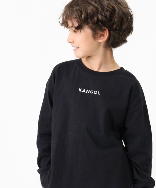 KANGOL KIDS(カンゴールキッズ)の「【KANGOL】ロングテールロンT(Tシャツ/カットソー・キッズ・ホワイト/ブラック・140/105/155/120/130)」の7枚目の写真
