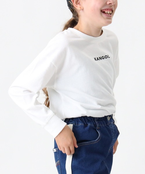 KANGOL KIDS(カンゴールキッズ)の「【KANGOL】ロングテールロンT(Tシャツ/カットソー・キッズ・ホワイト/ブラック・140/105/155/120/130)」の6枚目の写真
