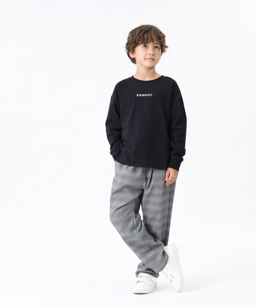 KANGOL KIDS(カンゴールキッズ)の「【KANGOL】ロングテールロンT(Tシャツ/カットソー・キッズ・ホワイト/ブラック・140/105/155/120/130)」の8枚目の写真