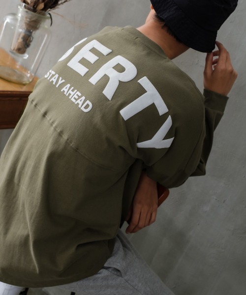 improves（インプローブス）の「ヘビーウエイト 発泡 バックプリントビッグ ロンT（Tシャツ/カットソー・メンズ・ブラック/ブラウン/オフホワイト/カーキ/チャコール・MEDIUM/LARGE）」の5枚目の写真