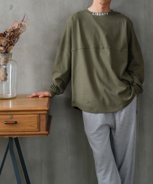 improves（インプローブス）の「ヘビーウエイト 発泡 バックプリントビッグ ロンT（Tシャツ/カットソー・メンズ・ブラック/ブラウン/オフホワイト/カーキ/チャコール・MEDIUM/LARGE）」の13枚目の写真