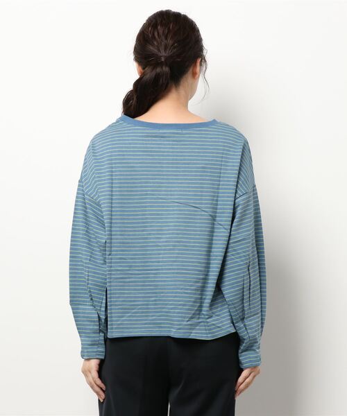 RETRO GIRL(レトロガール)の「カラフルボーダーTee(Tシャツ/カットソー・レディース・ベージュ/ピンク/ブルー/マスタード・FREE)」の6枚目の写真