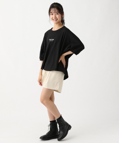 repipi armario（レピピ アルマリオ）の「コーデュロイハイウエストタックショートパンツ（その他パンツ・キッズ・ホワイト/ミント/ブラウン・LARGE/SMALL/MEDIUM）」の5枚目の写真