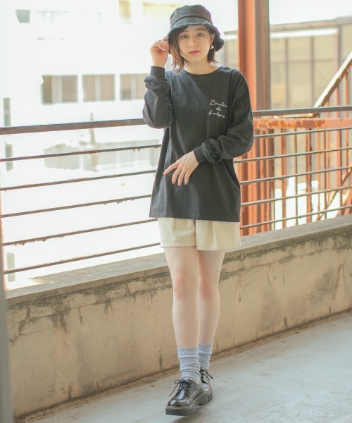 repipi armario（レピピ アルマリオ）の「コーデュロイハイウエストタックショートパンツ（その他パンツ・キッズ・ホワイト/ミント/ブラウン・LARGE/SMALL/MEDIUM）」の8枚目の写真