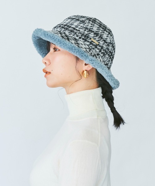 kaorinomori(カオリノモリ)の「カオリノモリ プリムピンルティハット(ハット・レディース・グレー/ブラウン・M/57.5cm)」の7枚目の写真