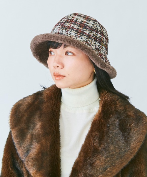 kaorinomori(カオリノモリ)の「カオリノモリ プリムピンルティハット(ハット・レディース・グレー/ブラウン・M/57.5cm)」の13枚目の写真