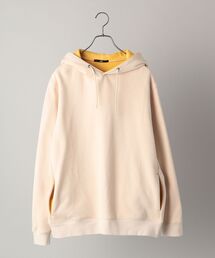 【WEB限定】SHIPS: ワンポイント ロゴ 2トーン スウェット パーカー