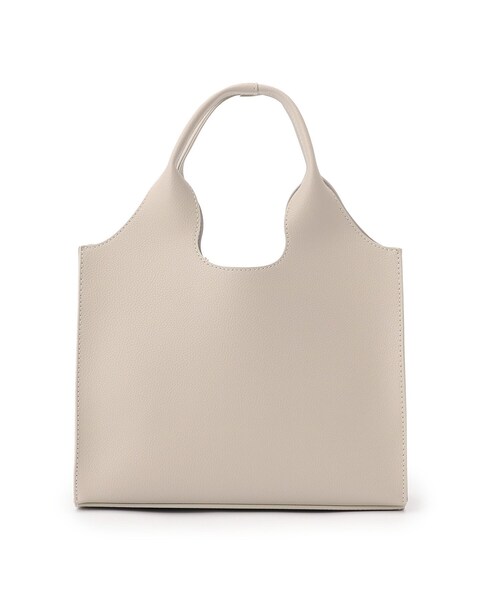 DRESKIP（ドレスキップ）の「◆チャーム付き一枚革風クリテトート（トートバッグ・レディース・グレー/ブラック/カーキ・00）」の8枚目の写真