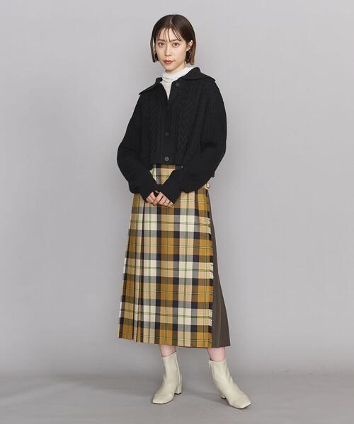 BEAUTY&YOUTH UNITED ARROWS(ビューティーアンドユースユナイテッドアローズ)の「BY ケーブル ショートカーディガン◆(カーディガン/ボレロ・レディース・オフホワイト/ブラック・FREE)」の6枚目の写真