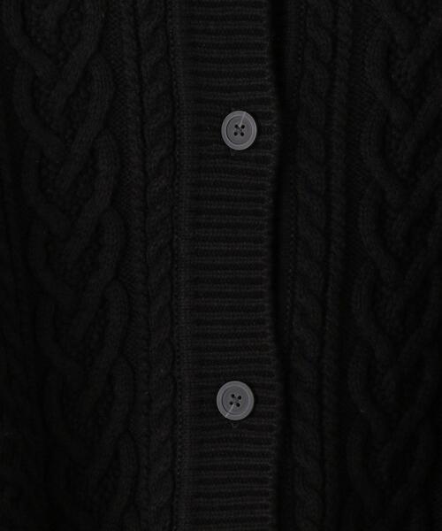 BEAUTY&YOUTH UNITED ARROWS(ビューティーアンドユースユナイテッドアローズ)の「BY ケーブル ショートカーディガン◆(カーディガン/ボレロ・レディース・オフホワイト/ブラック・FREE)」の15枚目の写真