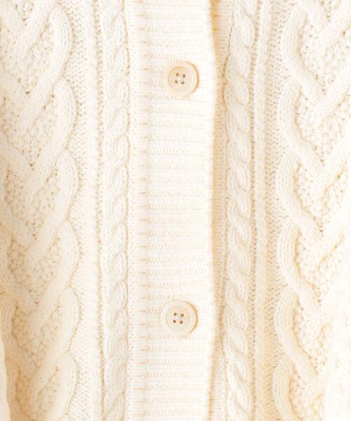 BEAUTY&YOUTH UNITED ARROWS(ビューティーアンドユースユナイテッドアローズ)の「BY ケーブル ショートカーディガン◆(カーディガン/ボレロ・レディース・オフホワイト/ブラック・FREE)」の17枚目の写真