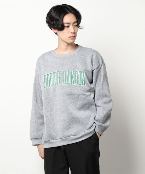 STYLEBLOCK（スタイルブロック）の「裏起毛プリントビッグシルエットスウェットトレーナー（スウェット・メンズ・ベージュ系その他2/グレー/杢グレー/ベージュ系その他3/ベージュ系その他/ブラック/オートミール/ブラック系その他/ブラック系その他2・M/L）」の5枚目の写真