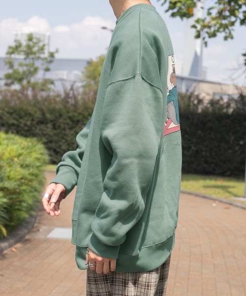 PairPair(ペアペア)の「チャージ合わせ絵スウェット(ユニセックス)(スウェット・レディース・グリーン/ブルー系その他/グリーン系その他/オートミール/ナチュラル/グレイッシュブルー・FREE)」の9枚目の写真