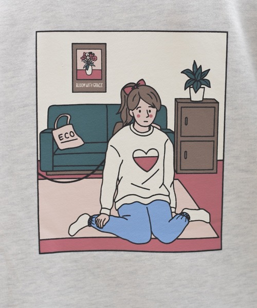 PairPair(ペアペア)の「チャージ合わせ絵スウェット(ユニセックス)(スウェット・レディース・グリーン/ブルー系その他/グリーン系その他/オートミール/ナチュラル/グレイッシュブルー・FREE)」の16枚目の写真