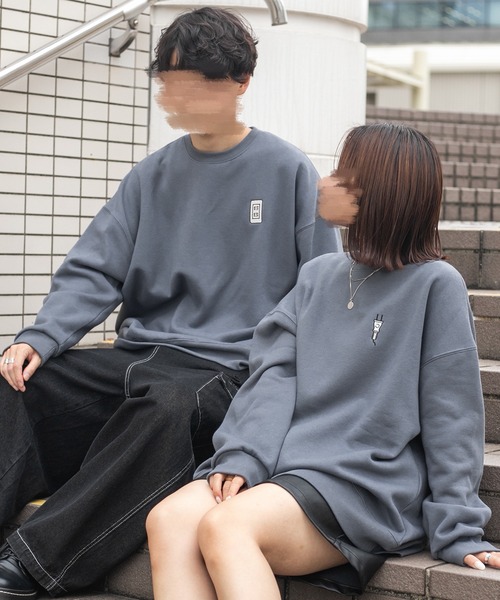 PairPair(ペアペア)の「チャージ合わせ絵スウェット(ユニセックス)(スウェット・レディース・グリーン/ブルー系その他/グリーン系その他/オートミール/ナチュラル/グレイッシュブルー・FREE)」の15枚目の写真