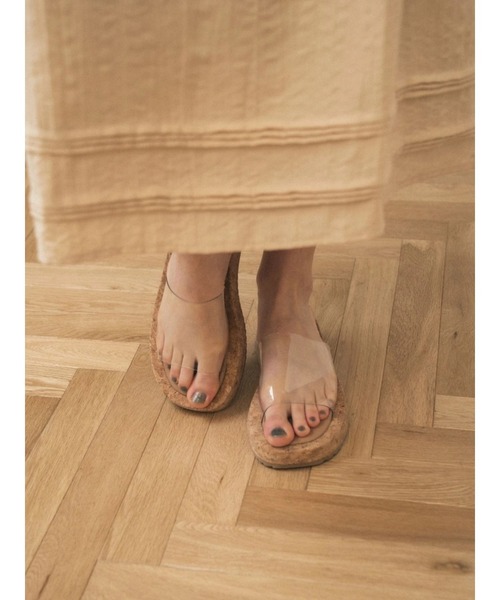 TRUNC（トランクエイティーエイト）の「Flatform Sandal（サンダル・レディース・ベージュ/ブラック・SMALL）」の3枚目の写真