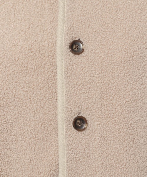 studio CLIP（スタディオクリップ）の「モコモコボアベスト（ベスト・レディース・ベージュ/アイボリー・FREE）」の4枚目の写真