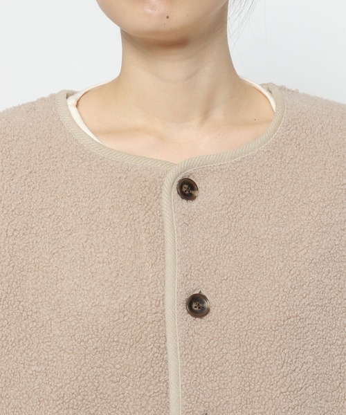 studio CLIP（スタディオクリップ）の「モコモコボアベスト（ベスト・レディース・ベージュ/アイボリー・FREE）」の17枚目の写真