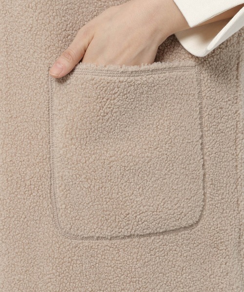 studio CLIP（スタディオクリップ）の「モコモコボアベスト（ベスト・レディース・ベージュ/アイボリー・FREE）」の8枚目の写真