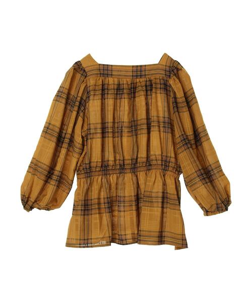 AMERICAN HOLIC(アメリカンホリック)の「シフォンギャザーブラウス(シャツ/ブラウス・レディース・チェック/ブラック・M/L)」の13枚目の写真