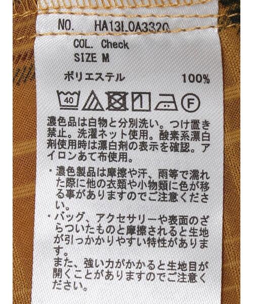 AMERICAN HOLIC(アメリカンホリック)の「シフォンギャザーブラウス(シャツ/ブラウス・レディース・チェック/ブラック・M/L)」の9枚目の写真