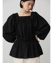 シフォンギャザーブラウス
