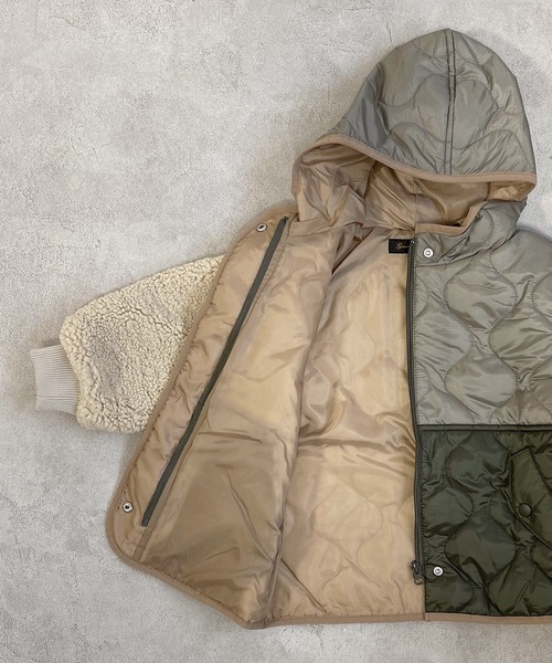 Granny Branket(グラニーブランケット)の「ドッキングフードジャケット(90~140cm)(その他アウター・キッズ・オリーブ・100/130/120/140/110/90)」の4枚目の写真