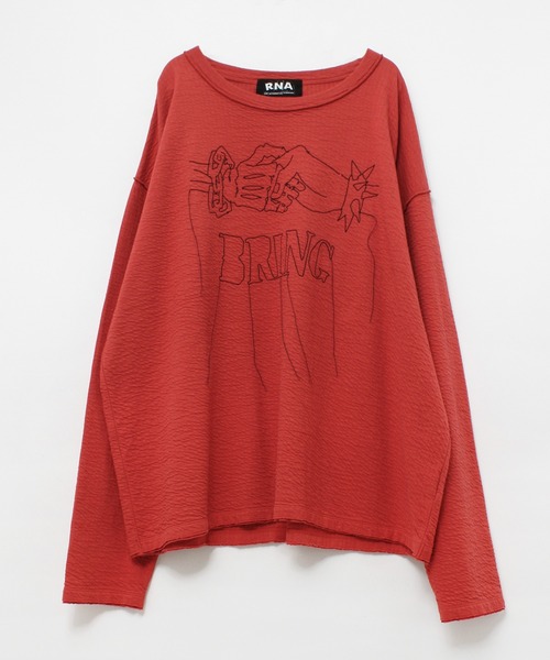 セール M17 ハンドシェイクフワフワｂｉｇロンｔ Tシャツ カットソー Rna アールエヌエー のファッション通販 Zozotown