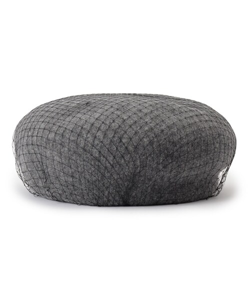 couture brooch（クチュールブローチ）の「◆チュールベレー（ハンチング/ベレー帽・レディース・ブラック/グレー・00）」の4枚目の写真