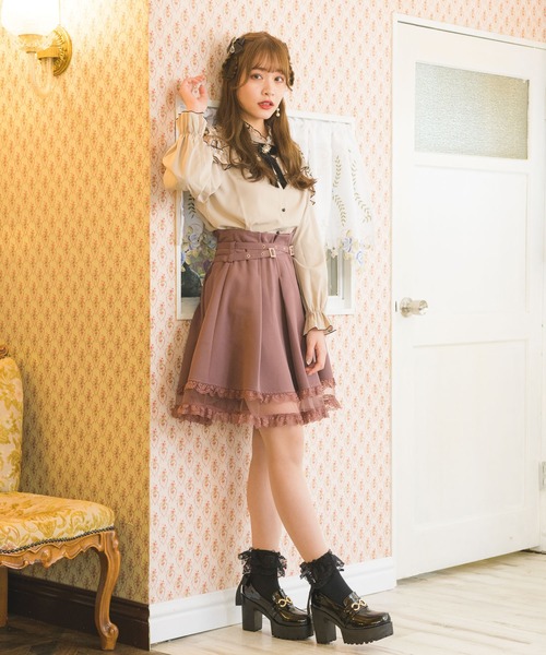 クロスフレア2段フレアスカート