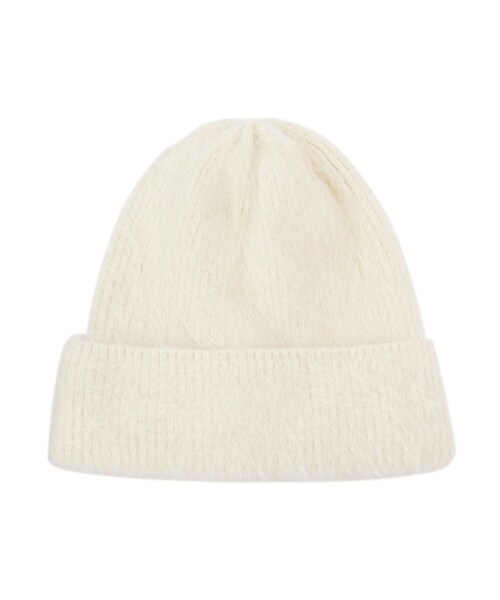 ITS'DEMO（イッツデモ）の「◆シャギーリブワッチ（ニットキャップ/ビーニー・レディース・ブラック/グレー/アイボリー・00）」の2枚目の写真