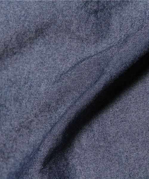 OUTLET（アウトレット）の「【CIAOPANIC TYPY】リファインダンガリーボタンダウン（シャツ/ブラウス・メンズ・ブルー/ネイビー・MEDIUM/LARGE）」の12枚目の写真