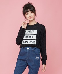 ロゴシャギーニット