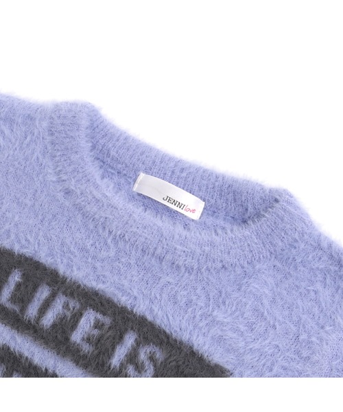 JENNI love（ジェニィラブ）の「ロゴシャギーニット（ニット/セーター・キッズ・ラベンダー/ミント/ブラック・140cm/150cm/160cm/130cm）」の14枚目の写真