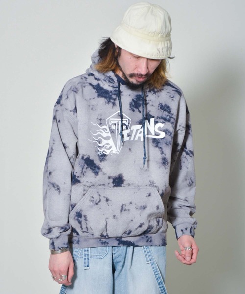 Johnbull(ジョンブル)の「【rebear Vintage】ランダムブリーチスウェットパーカー(パーカー・メンズ・ネイビー・FREE)」の1枚目の写真