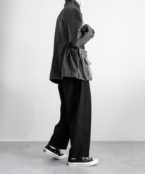 remer(リメール)の「loose basic Hi-neck jacket / ルーズベーシックハイネックジャケット(ブルゾン・メンズ・チャコールグレー/カーキ・SMALL/MEDIUM/LARGE)」の9枚目の写真