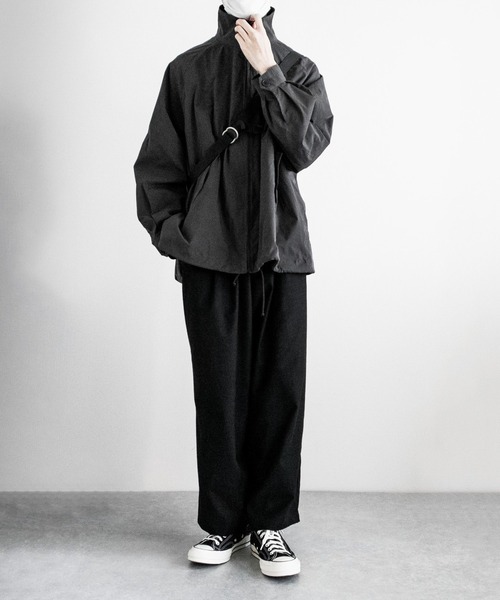 remer(リメール)の「loose basic Hi-neck jacket / ルーズベーシックハイネックジャケット(ブルゾン・メンズ・チャコールグレー/カーキ・SMALL/MEDIUM/LARGE)」の10枚目の写真